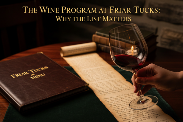 The Wine Program at Friar Tucks: Why the List Matters