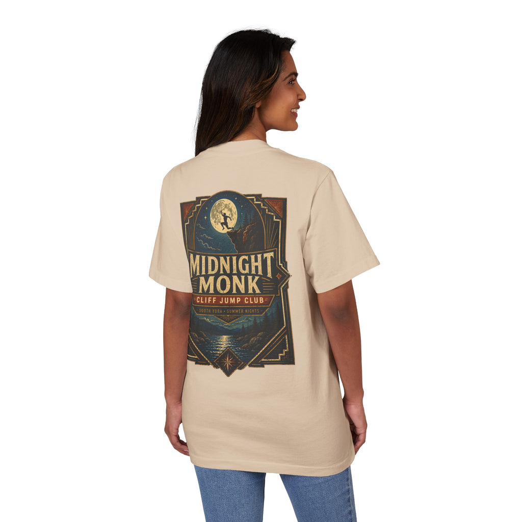 Midnight Monk Cliff Jump Club garment-dyed drop-shoulder river tee, Friar Tuck’s Nevada City (image 16 of 16)
