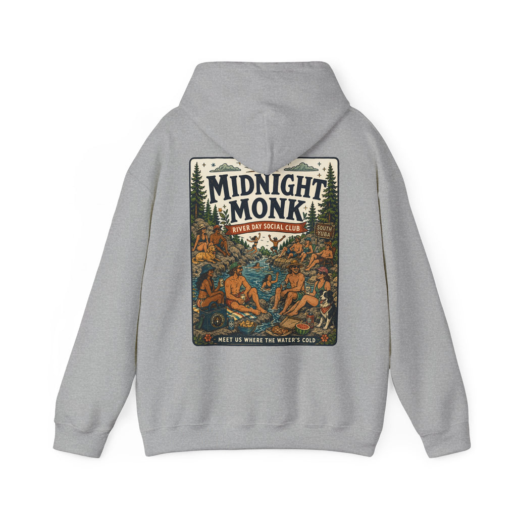 Midnight Monk River Day Social Club vintage South Yuba graphic hoodie, Friar Tuck’s Nevada City (image 16 of 24)