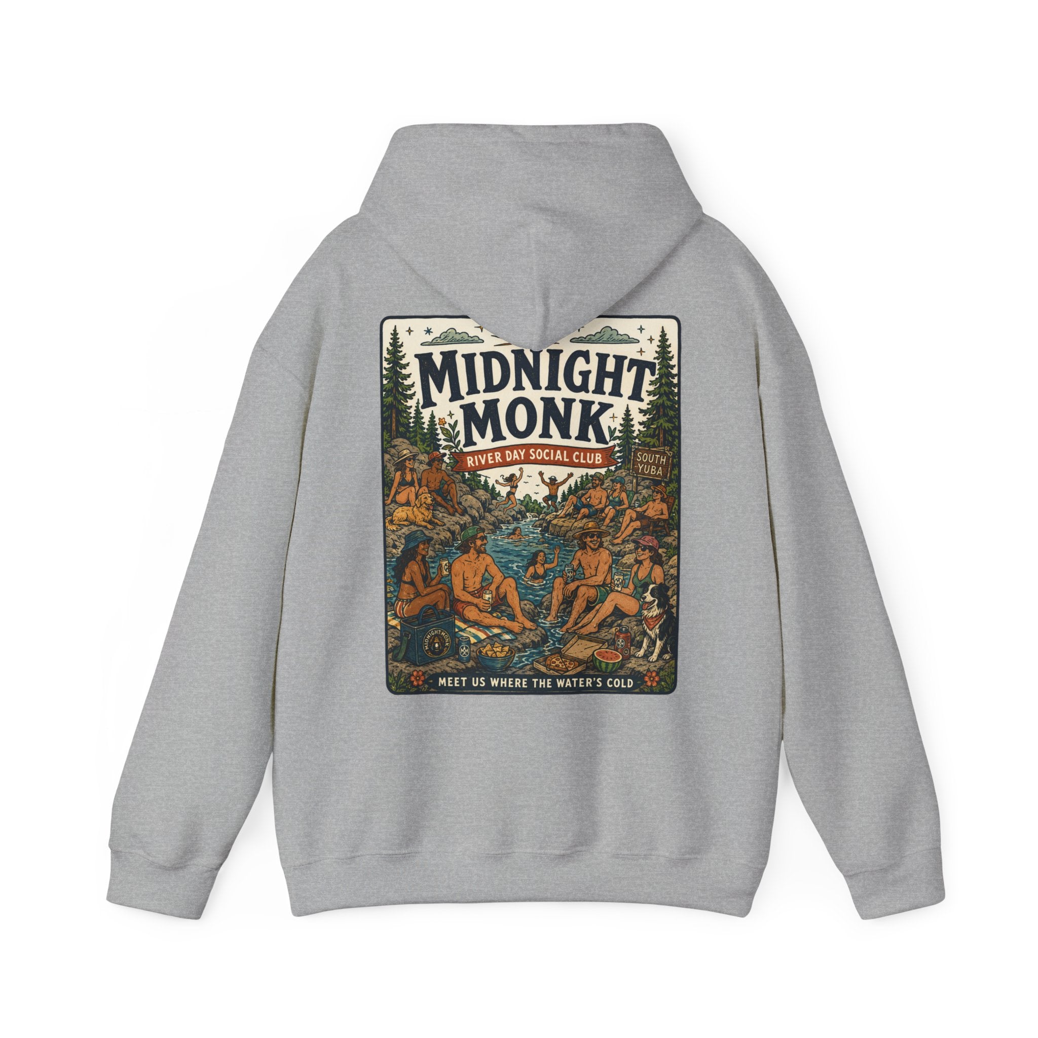 Midnight Monk River Day Social Club vintage South Yuba graphic hoodie, Friar Tuck’s Nevada City (image 16 of 24)