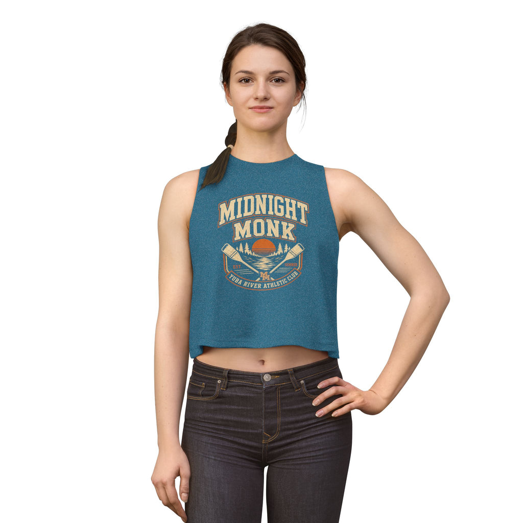 Midnight Monk river paddle vintage graphic athletic crop top, Friar Tuck’s Nevada City (image 8 of 12)