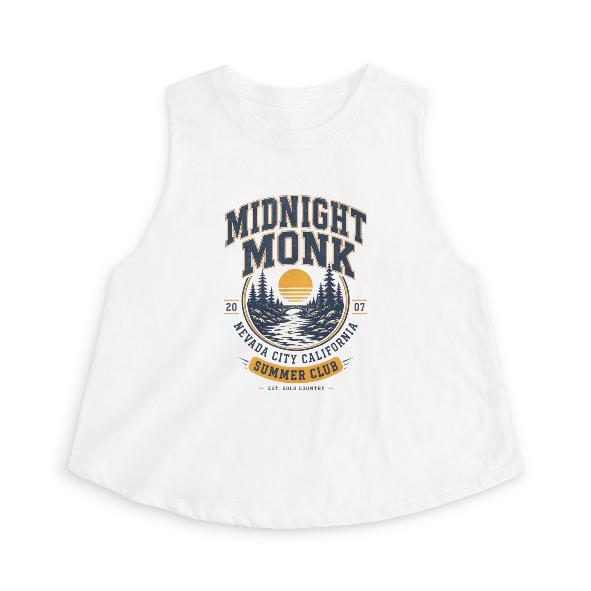 Midnight Monk Nevada City Summer Club river tank crop top, Friar Tuck’s (image 1 of 2)