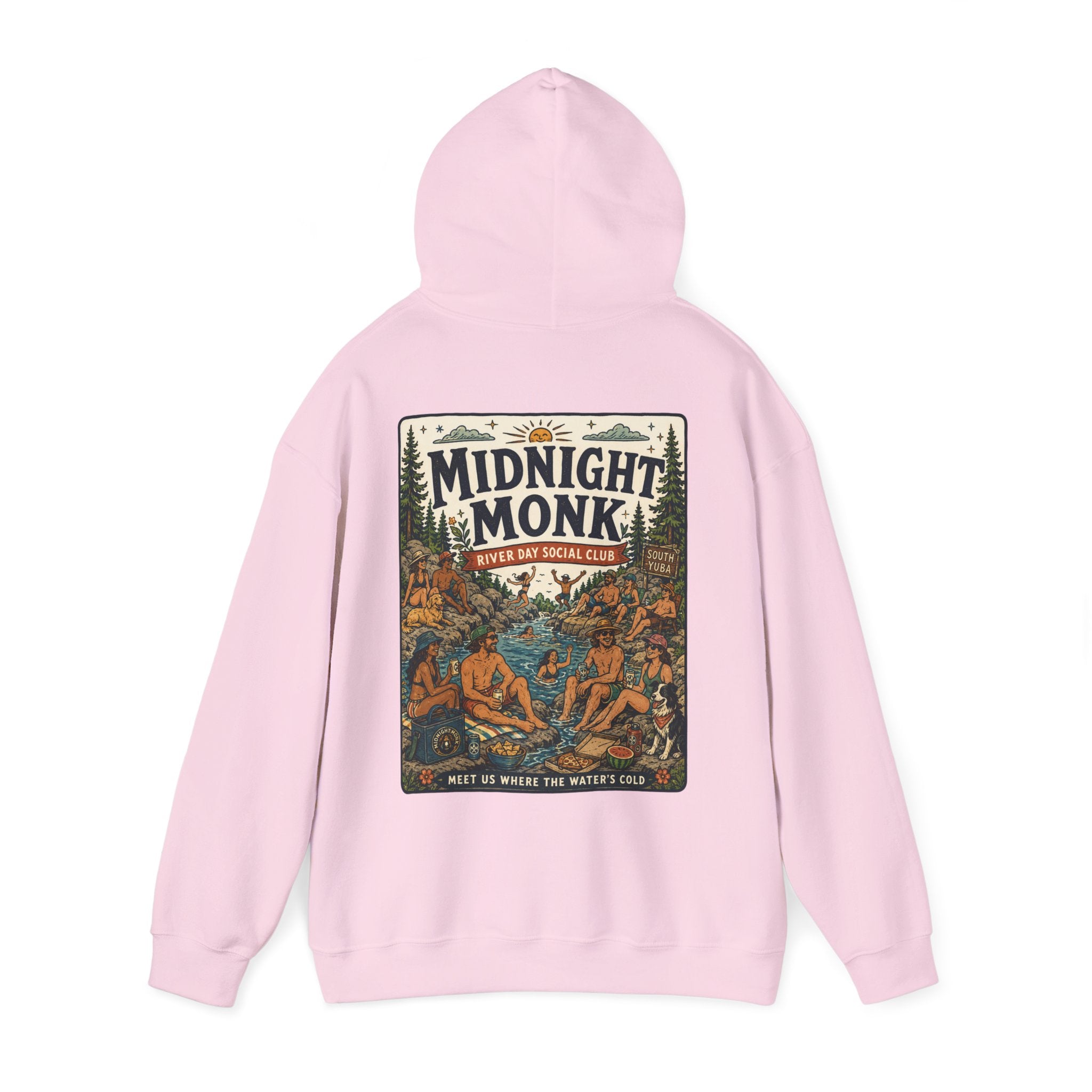 Midnight Monk River Day Social Club vintage South Yuba graphic hoodie, Friar Tuck’s Nevada City (image 23 of 24)