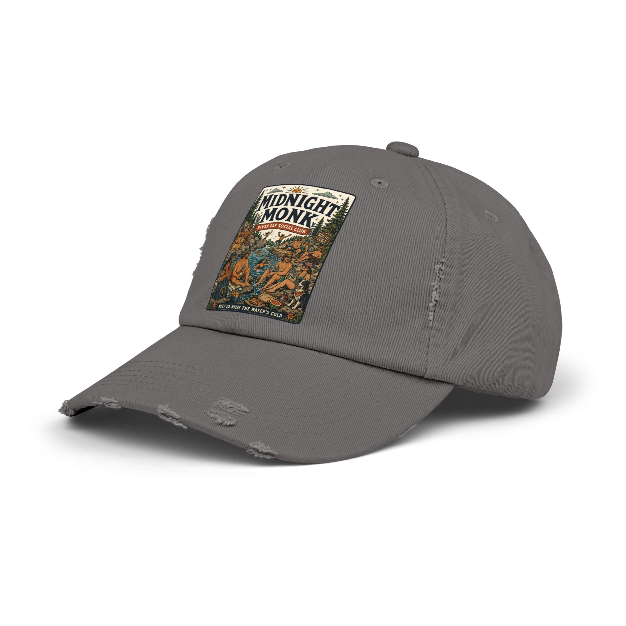 Midnight Monk Float All Day distressed baseball cap, Friar Tuck’s Nevada City (image 10 of 12)