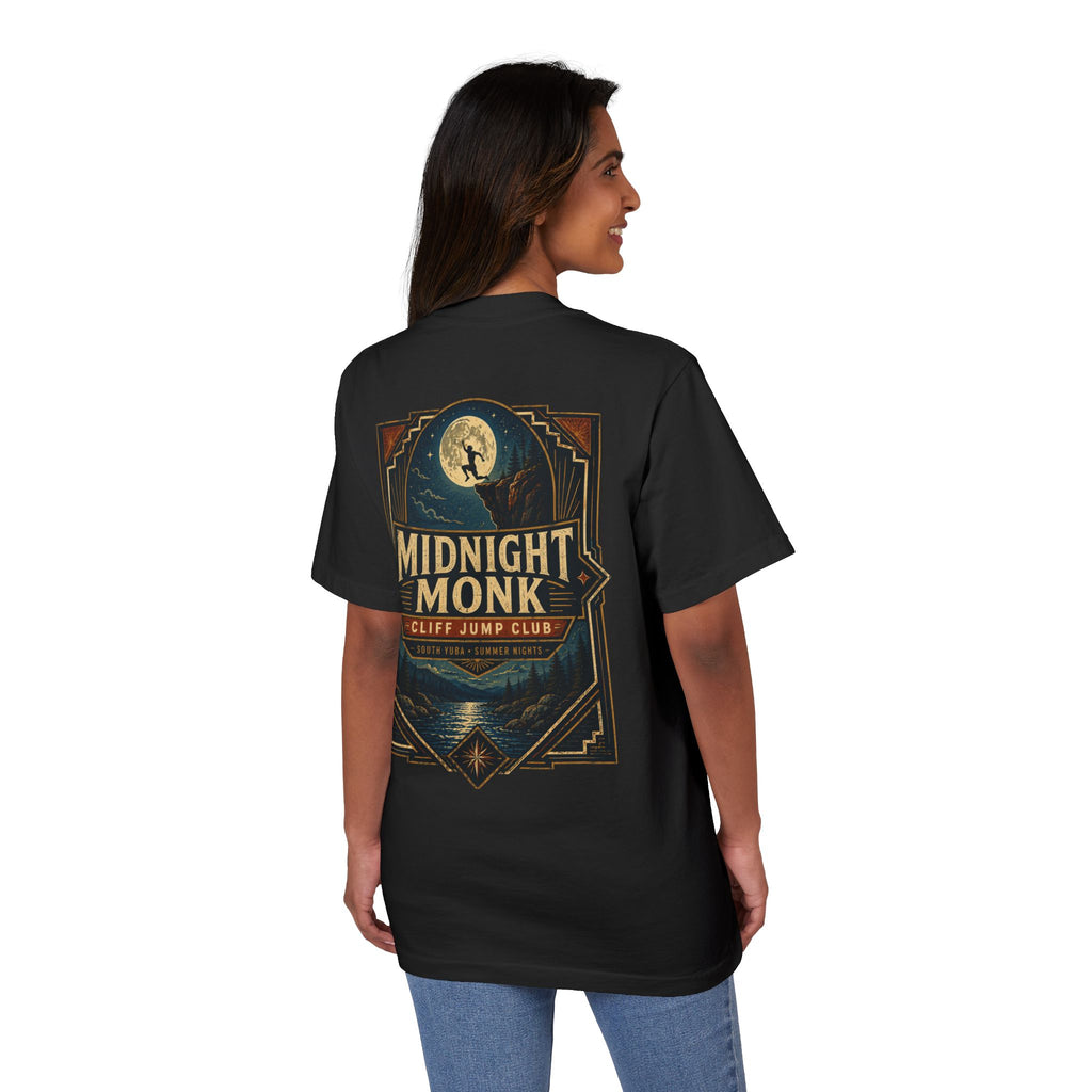 Midnight Monk Cliff Jump Club garment-dyed drop-shoulder river tee, Friar Tuck’s Nevada City (image 11 of 16)