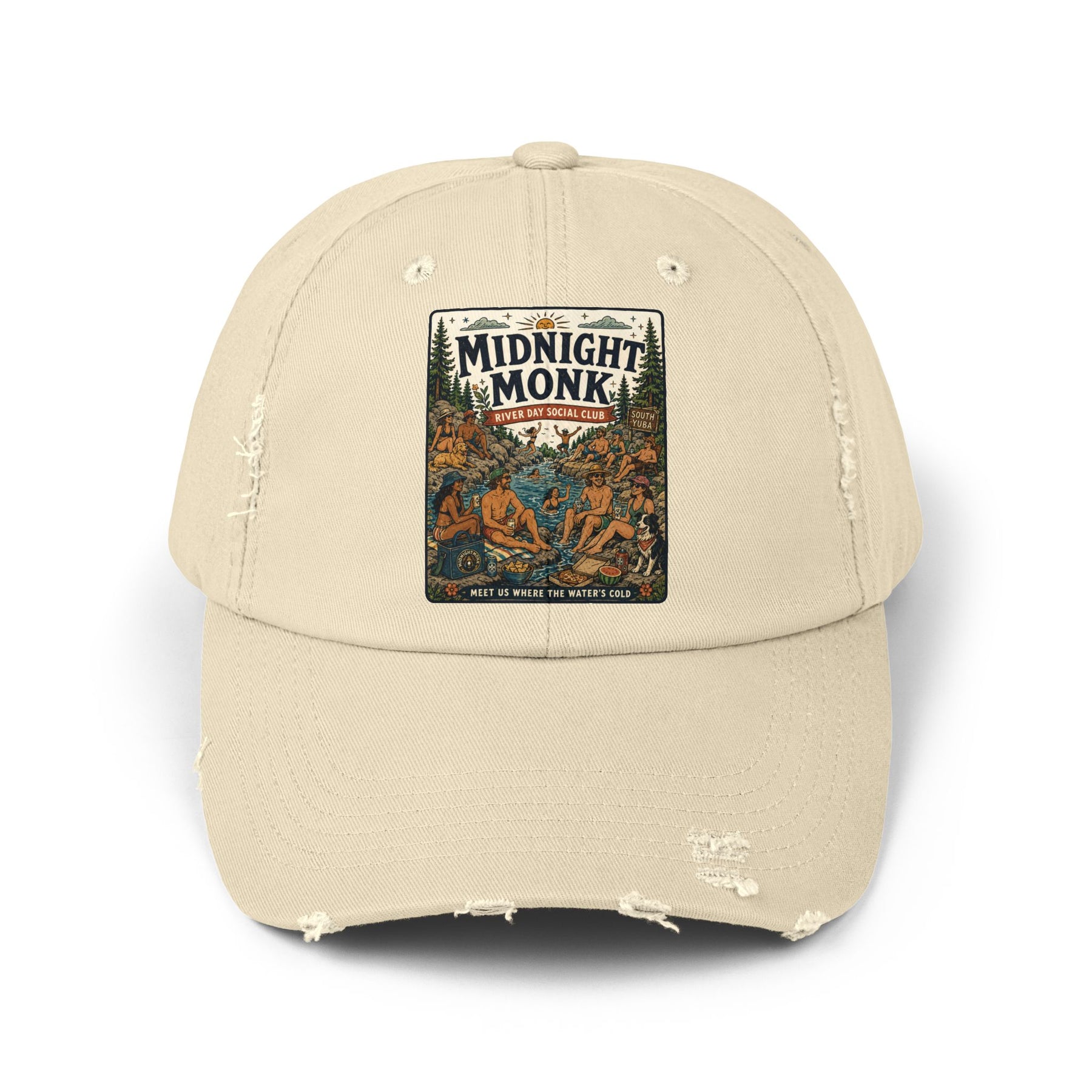 Midnight Monk Float All Day Cap | Distressed Baseball Hat