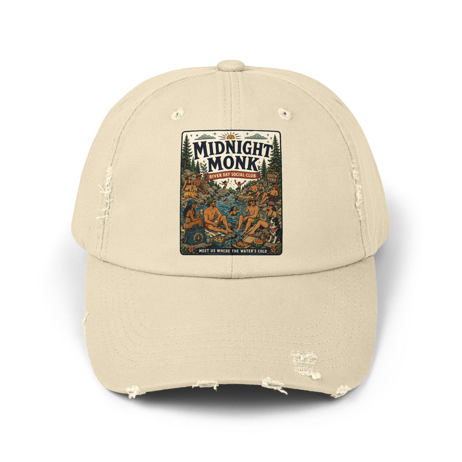 Midnight Monk Float All Day Cap | Distressed Baseball Hat