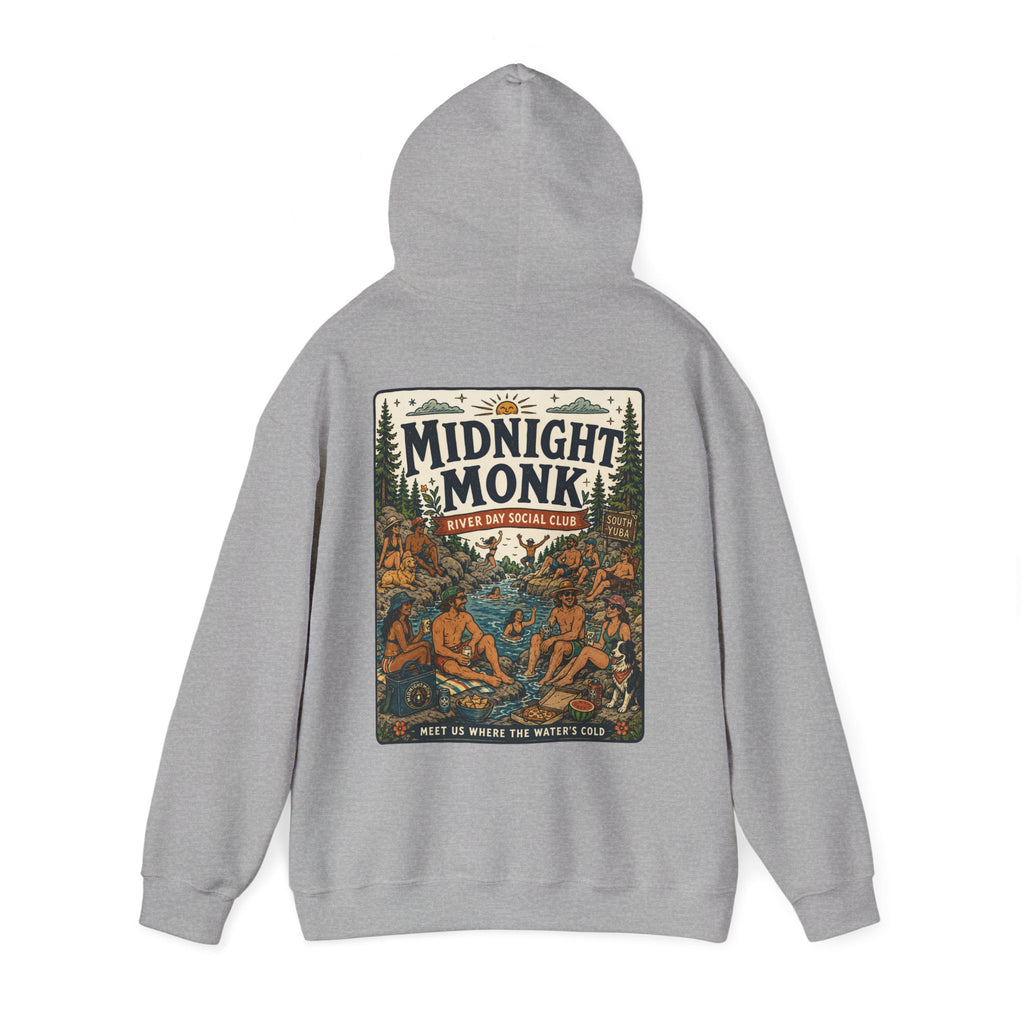 Midnight Monk River Day Social Club vintage South Yuba graphic hoodie, Friar Tuck’s Nevada City (image 17 of 24)