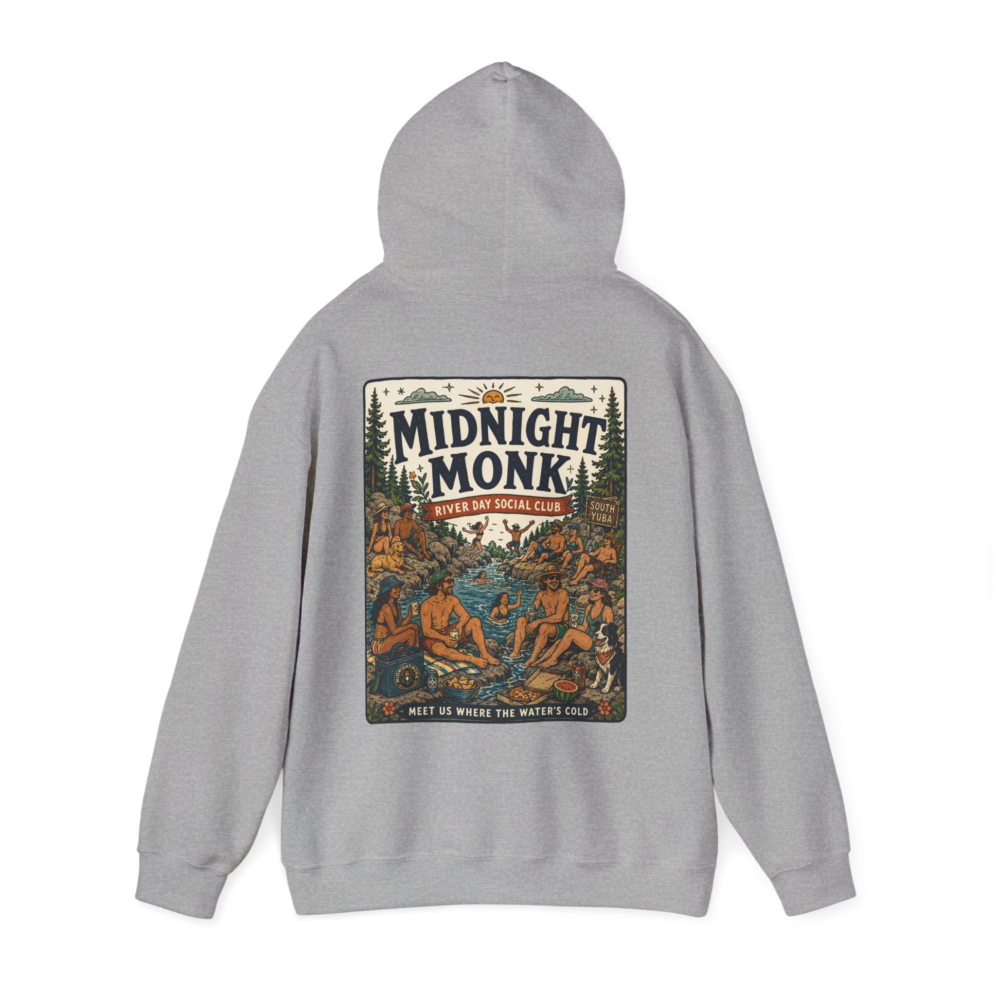 Midnight Monk River Day Social Club vintage South Yuba graphic hoodie, Friar Tuck’s Nevada City (image 17 of 24)