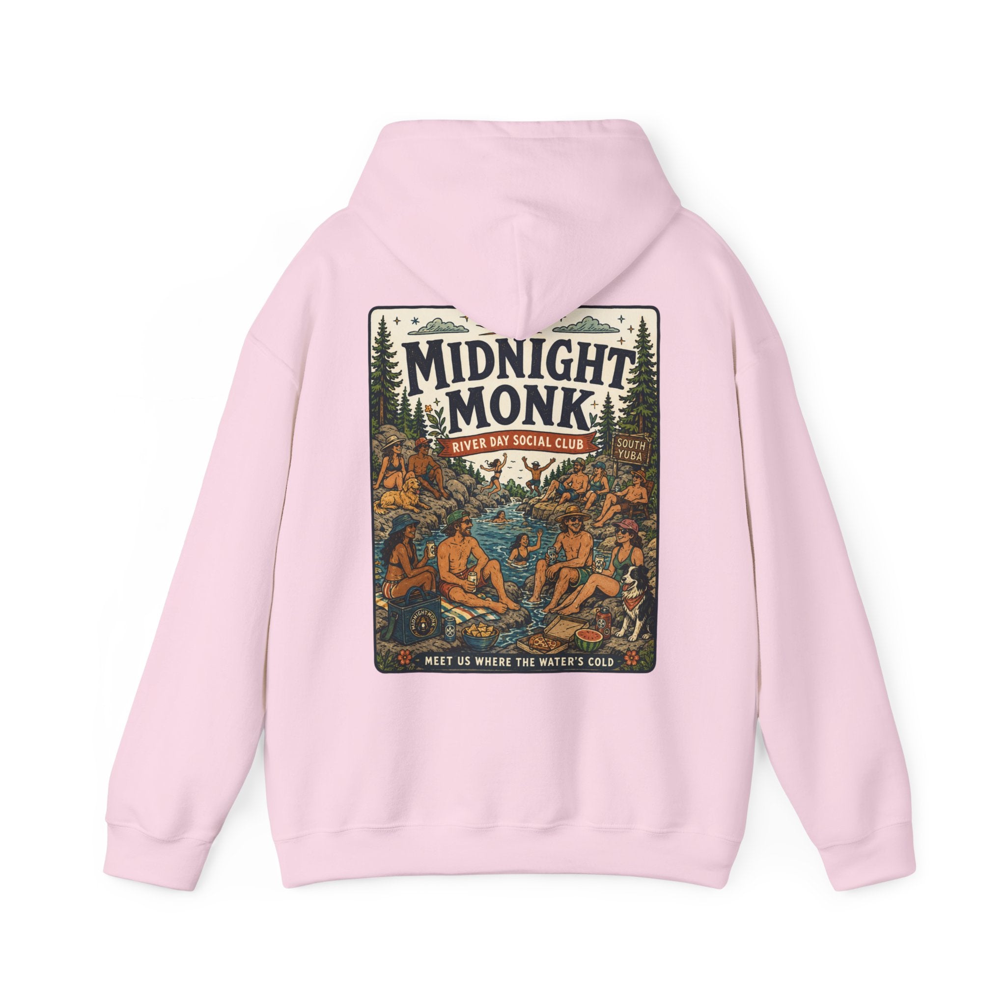 Midnight Monk River Day Social Club vintage South Yuba graphic hoodie, Friar Tuck’s Nevada City (image 22 of 24)