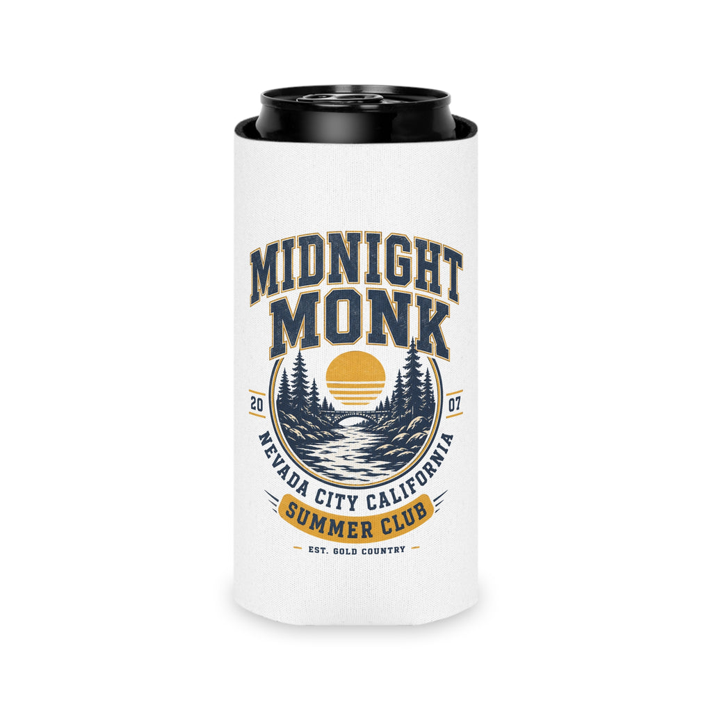 Midnight Monk Sunset Lake logo can cooler, Nevada City Summer Club, Friar Tuck’s (image 7 of 8)