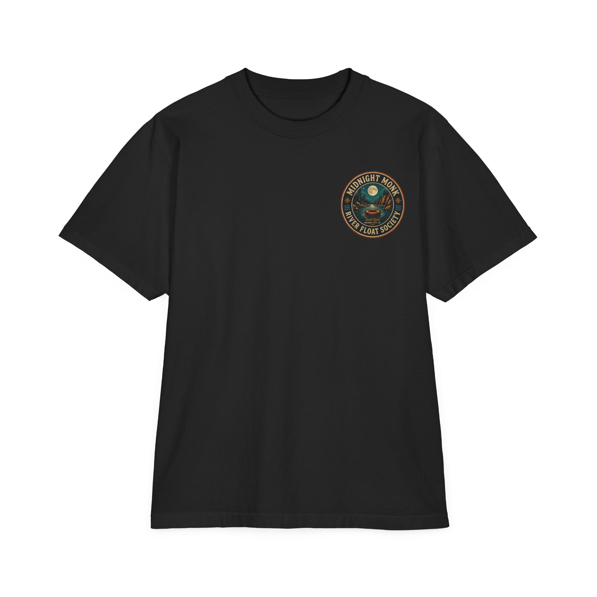 Midnight Monk Summer Swim Guide retro camp map graphic tee, South Yuba River, Friar Tuck’s (image 4 of 7)