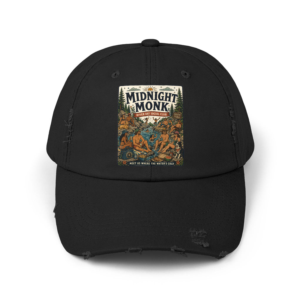 Midnight Monk Float All Day distressed baseball cap, Friar Tuck’s Nevada City (image 2 of 12)