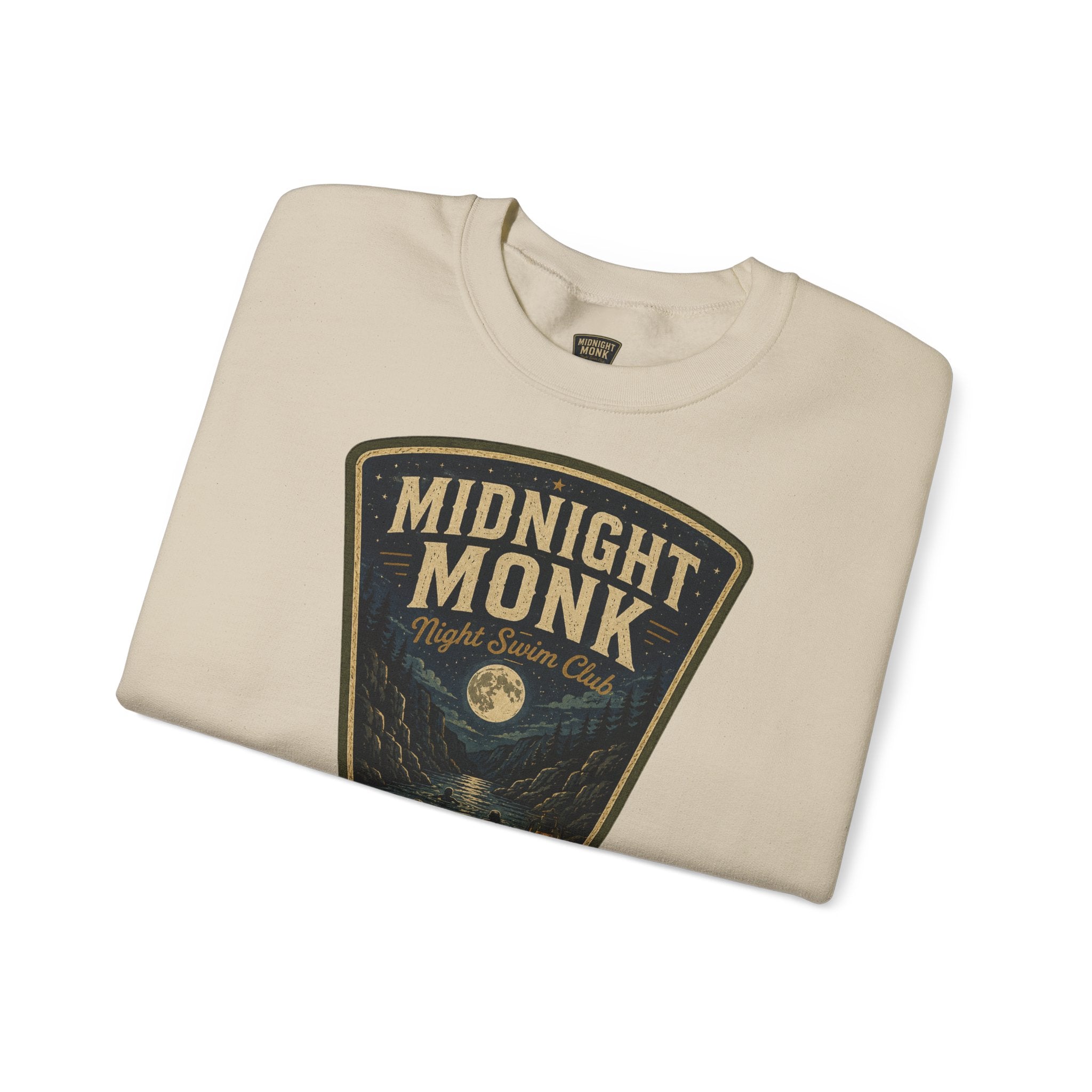 Midnight Monk Night Swim Club vintage Yuba Canyon crewneck sweatshirt, Friar Tuck’s Nevada City (image 4 of 6)