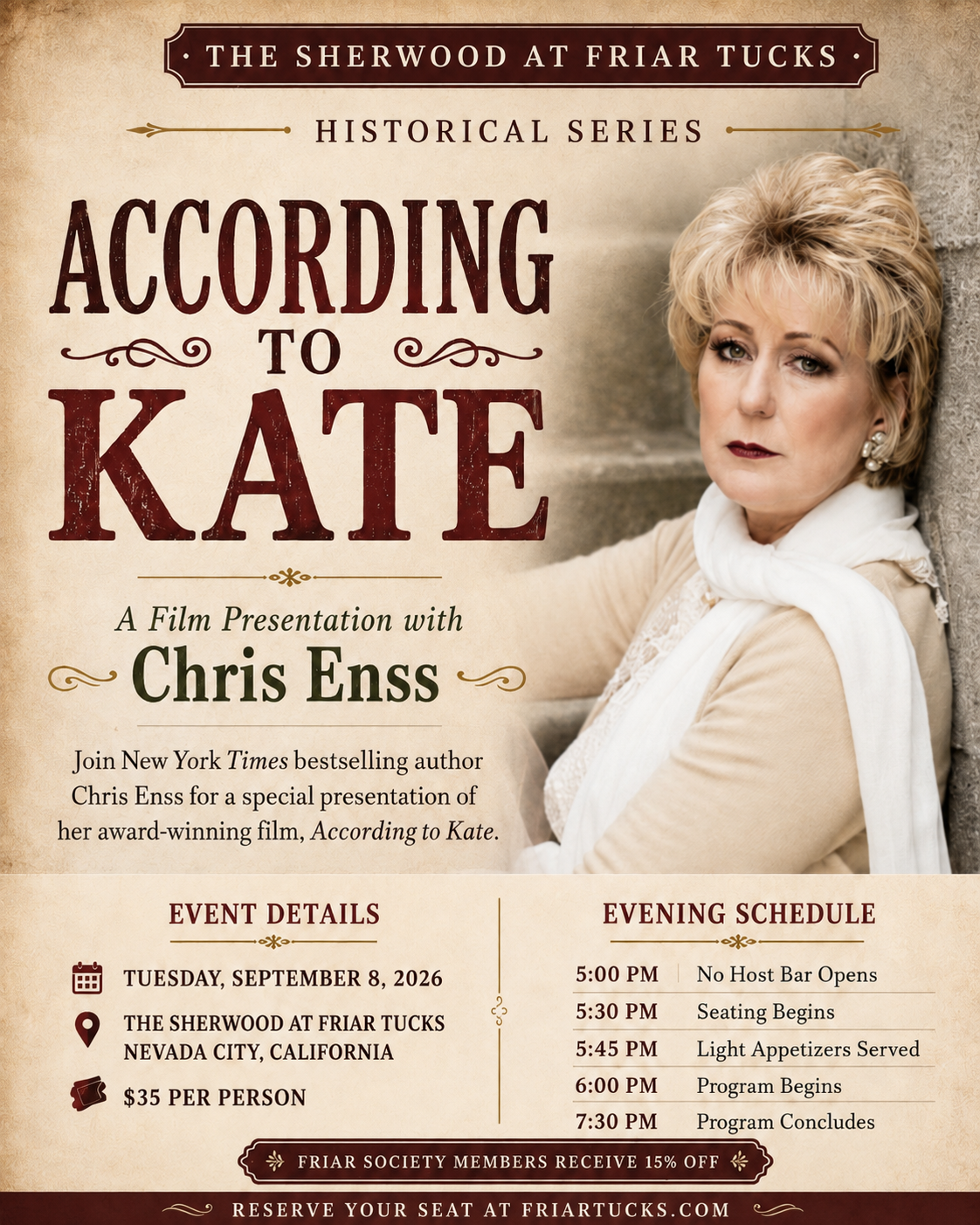 According to Kate: A Film Presentation with Chris Enss