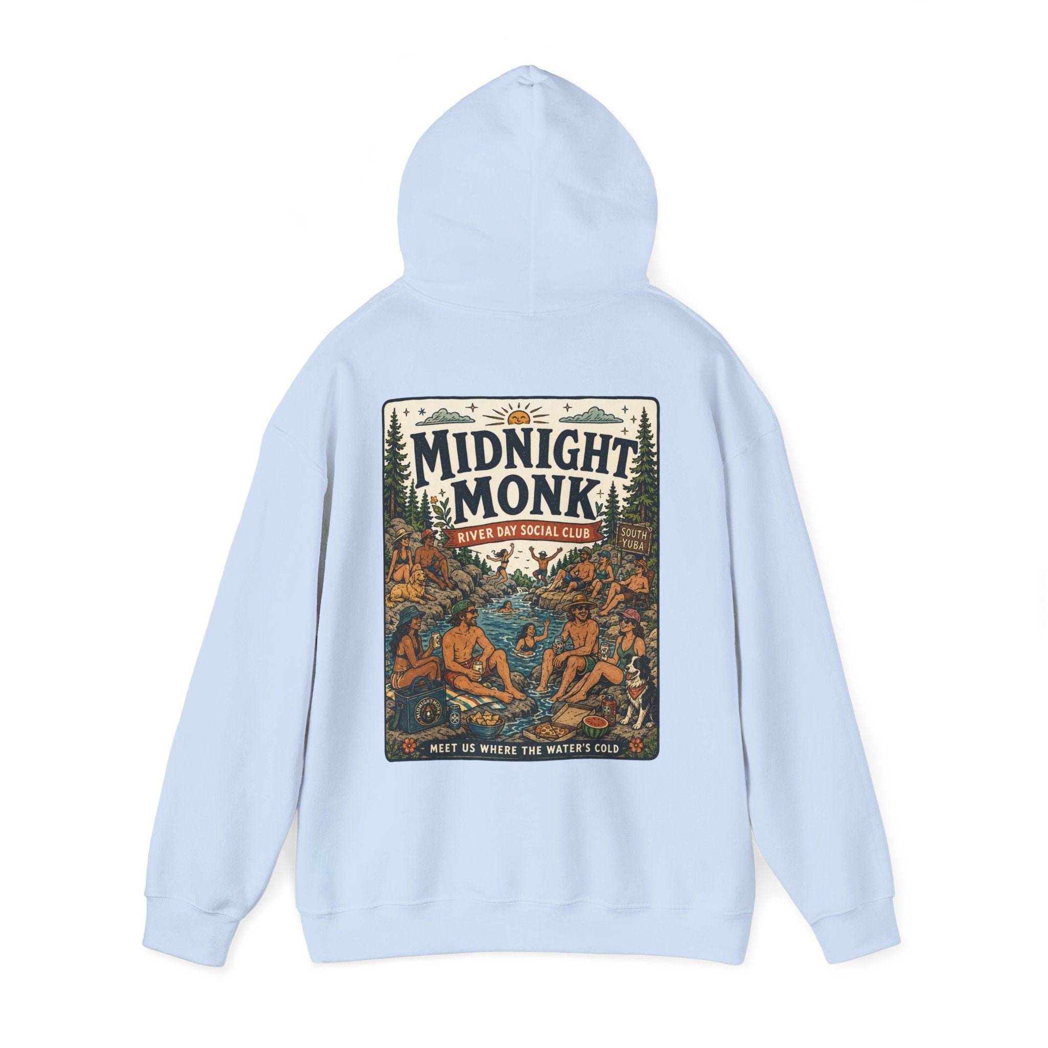Midnight Monk River Day Social Club vintage South Yuba graphic hoodie, Friar Tuck’s Nevada City (image 20 of 24)