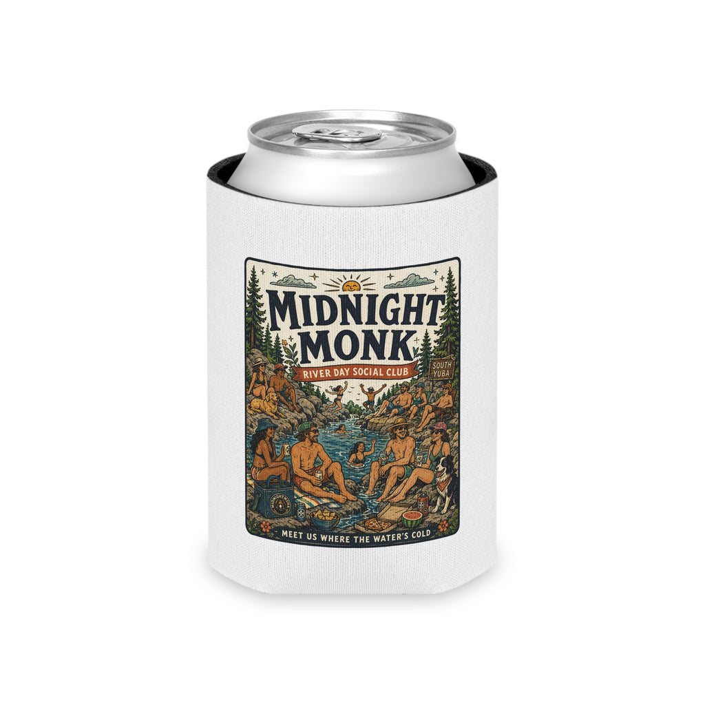 Midnight Monk Sunset Lake logo can cooler, Nevada City Summer Club, Friar Tuck’s (image 5 of 8)