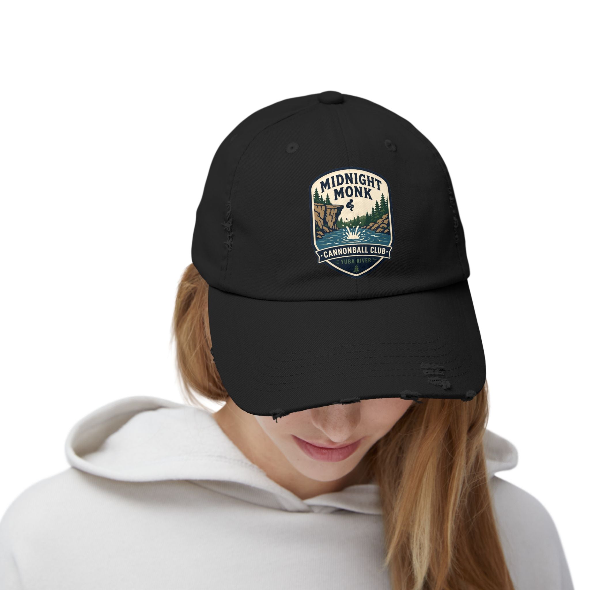 Midnight Monk Cannonball Club distressed baseball cap, Friar Tuck’s Nevada City (image 6 of 12)