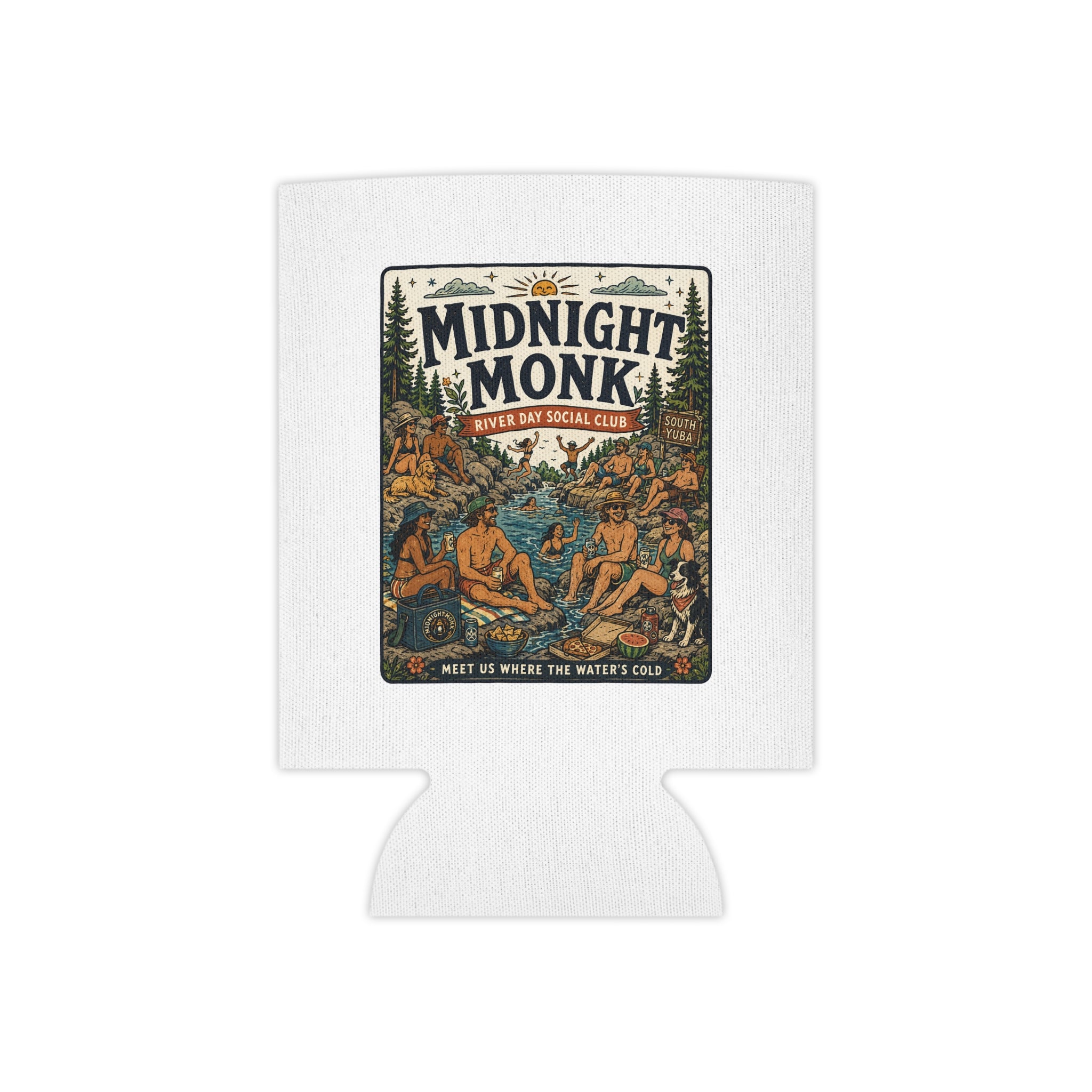 Midnight Monk Sunset Lake logo can cooler, Nevada City Summer Club, Friar Tuck’s (image 3 of 8)
