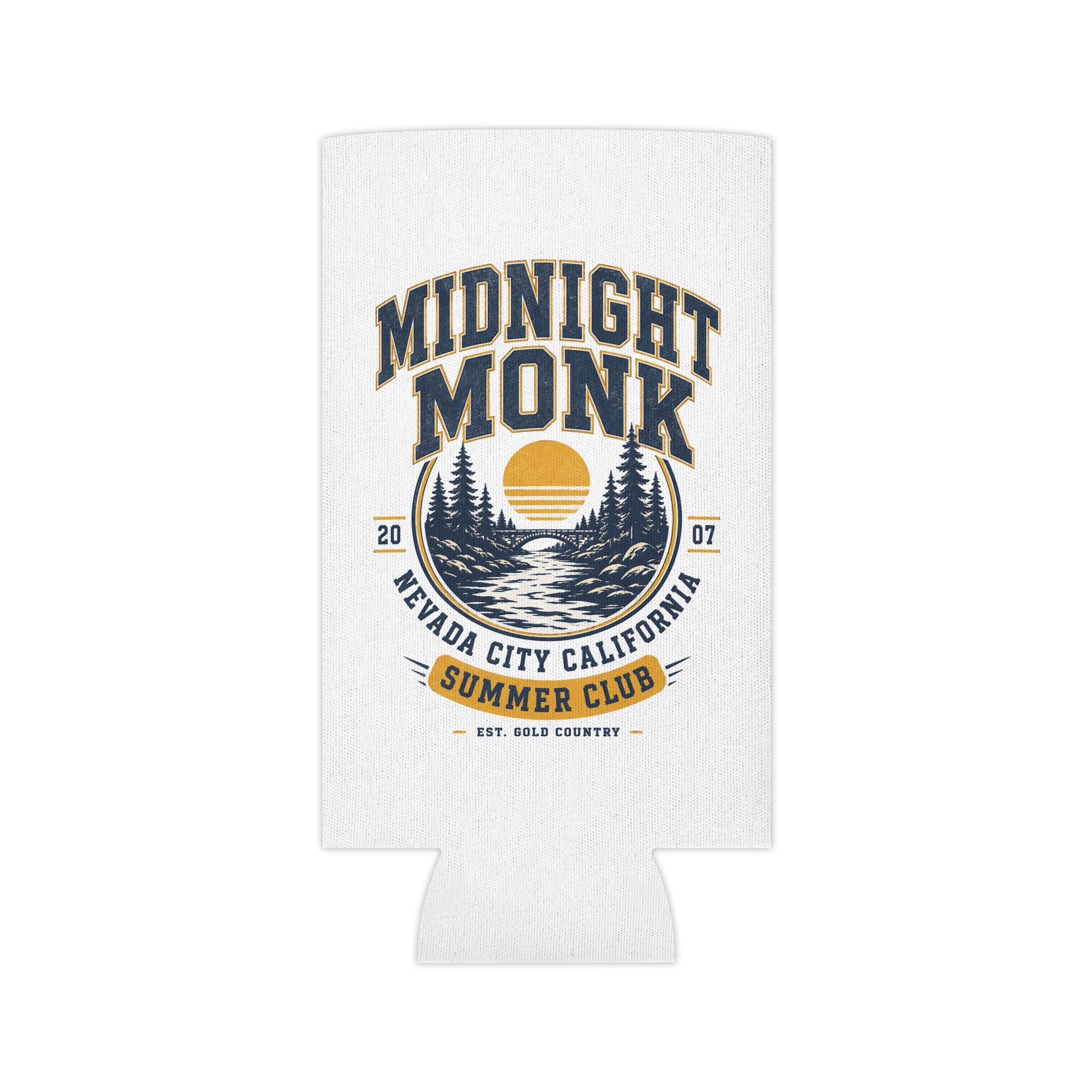 Midnight Monk Sunset Lake logo can cooler, Nevada City Summer Club, Friar Tuck’s (image 2 of 8)