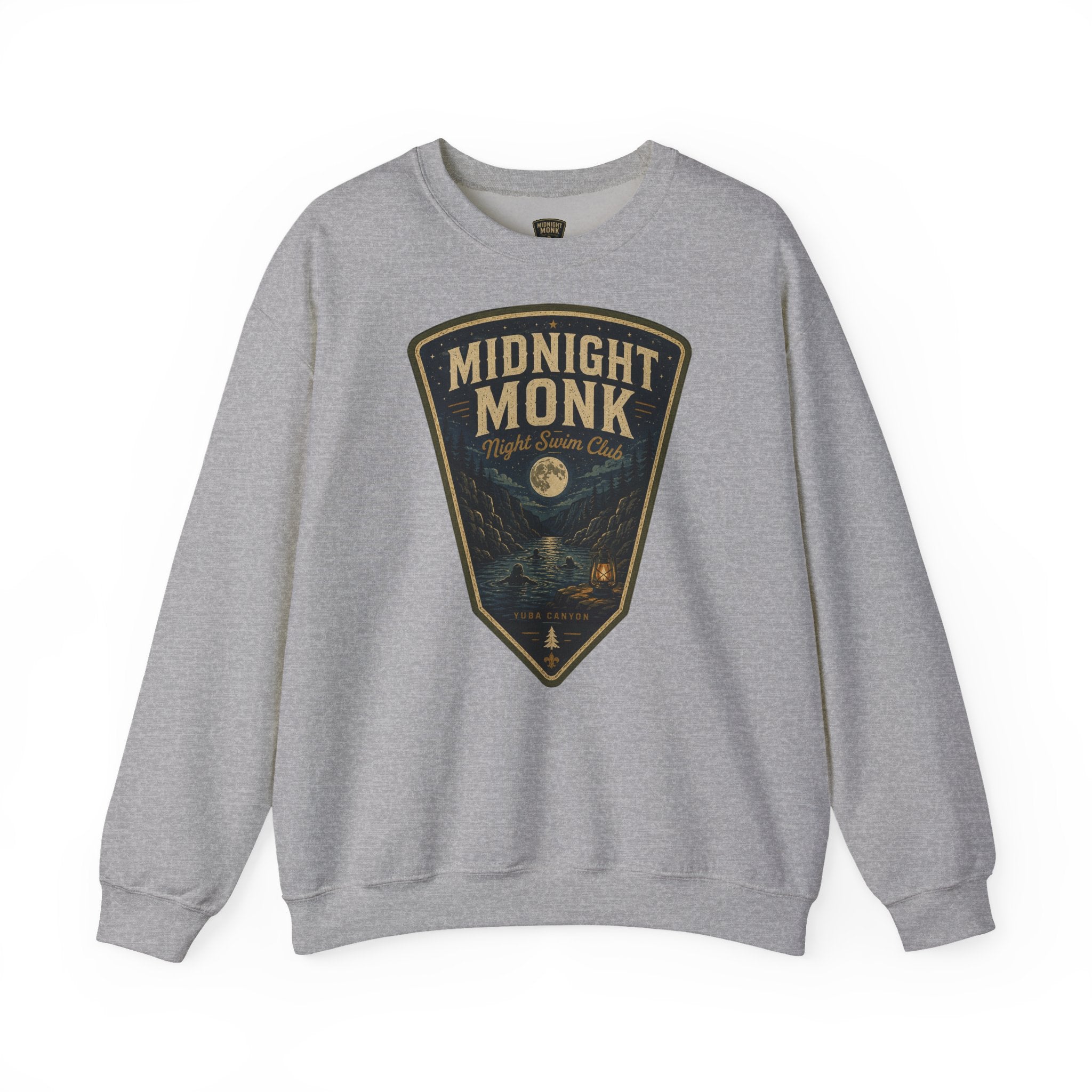 Midnight Monk Night Swim Club vintage Yuba Canyon crewneck sweatshirt, Friar Tuck’s Nevada City (image 3 of 6)