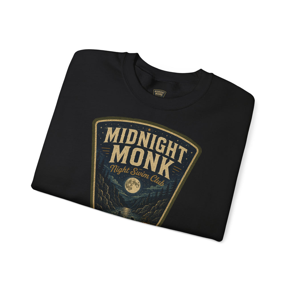 Midnight Monk Night Swim Club vintage Yuba Canyon crewneck sweatshirt, Friar Tuck’s Nevada City (image 5 of 6)
