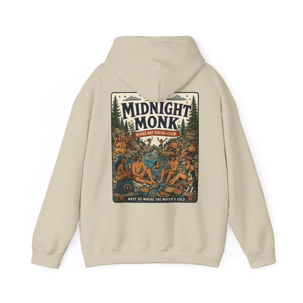 Midnight Monk River Day Social Club vintage South Yuba graphic hoodie, Friar Tuck’s Nevada City (image 13 of 24)