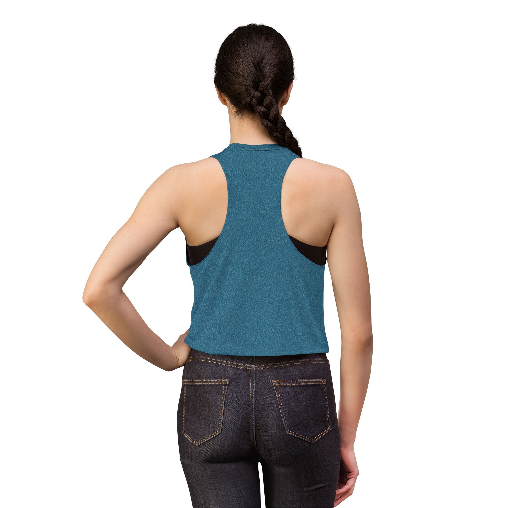 Midnight Monk river paddle vintage graphic athletic crop top, Friar Tuck’s Nevada City (image 9 of 12)