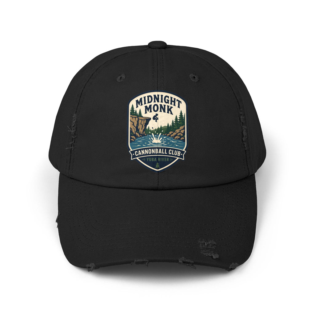 Midnight Monk Cannonball Club distressed baseball cap, Friar Tuck’s Nevada City (image 1 of 12)