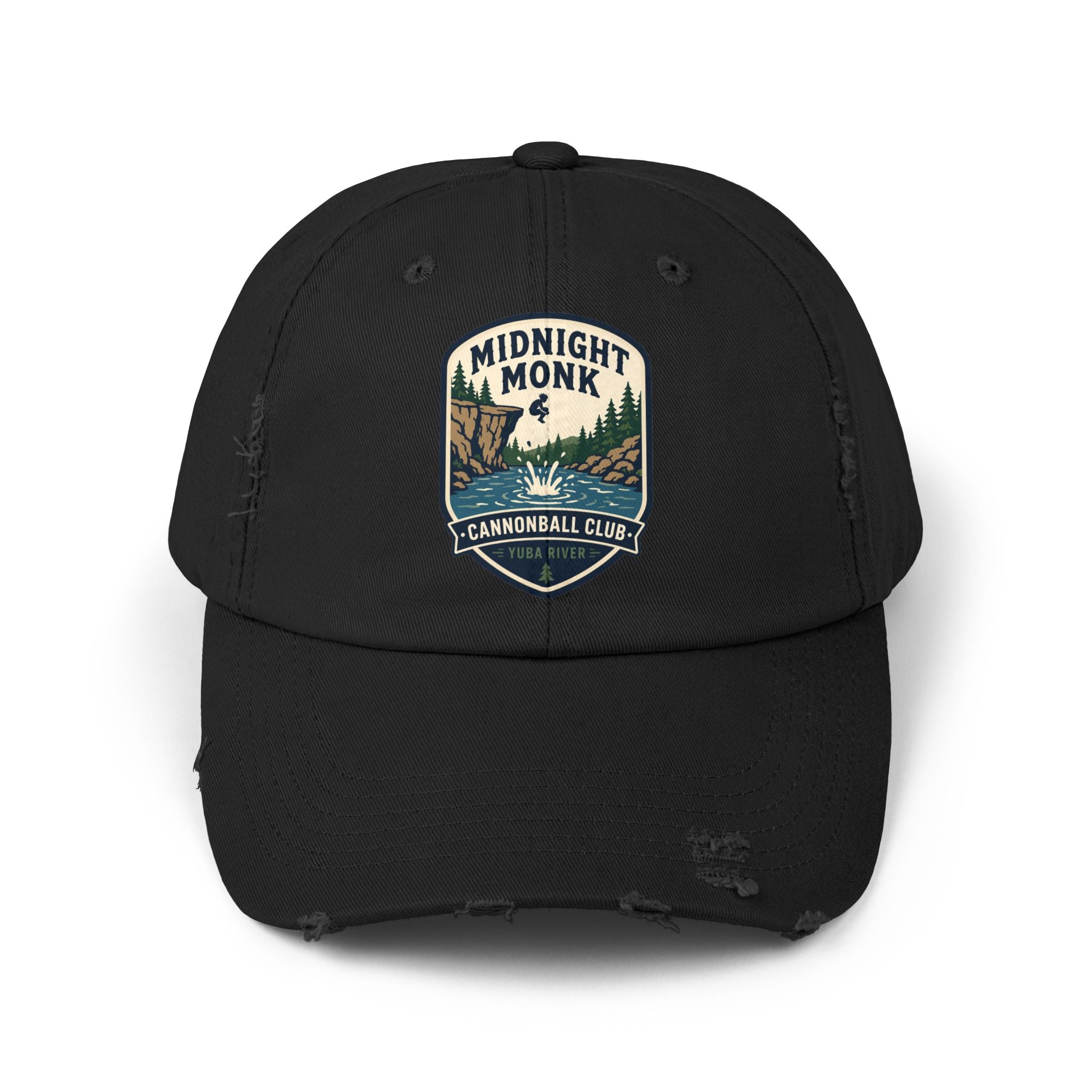 Midnight Monk Cannonball Club distressed baseball cap, Friar Tuck’s Nevada City (image 1 of 12)