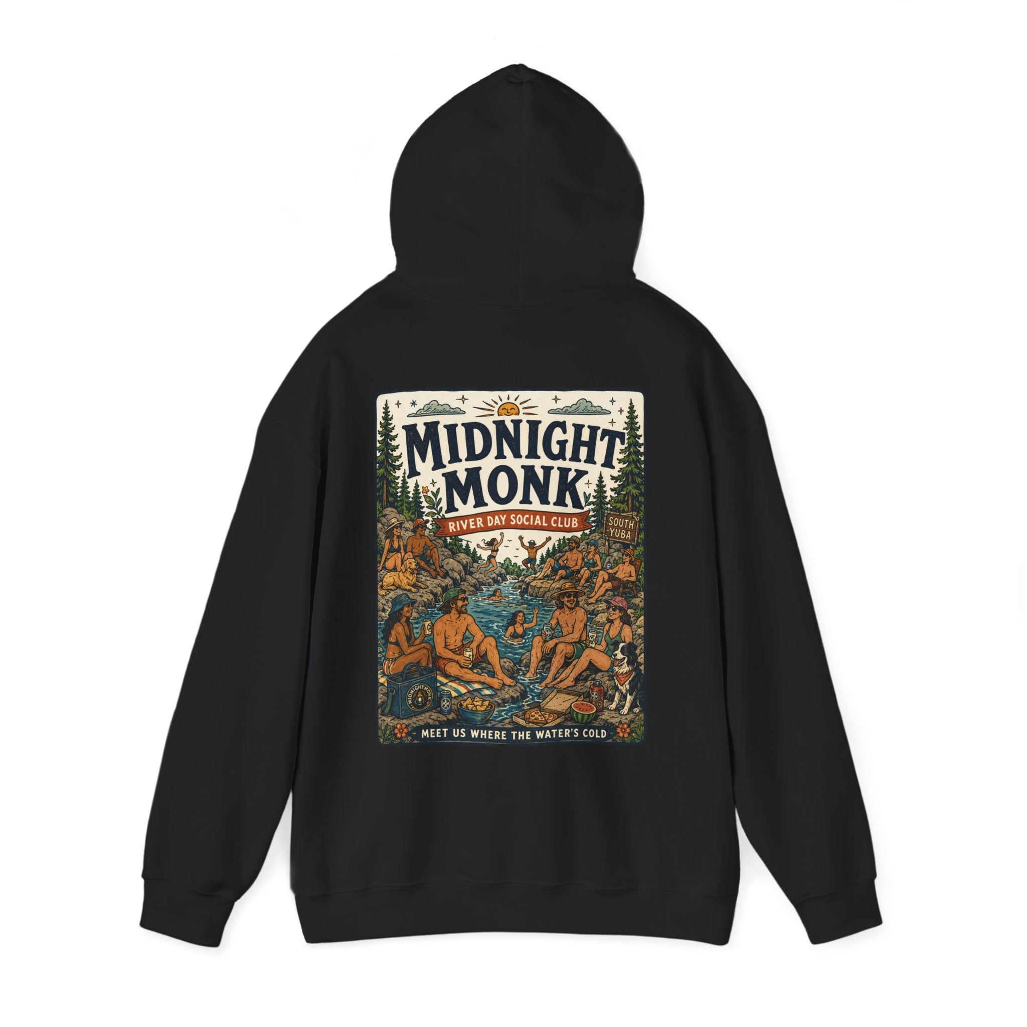 Midnight Monk River Day Social Club vintage South Yuba graphic hoodie, Friar Tuck’s Nevada City (image 11 of 24)