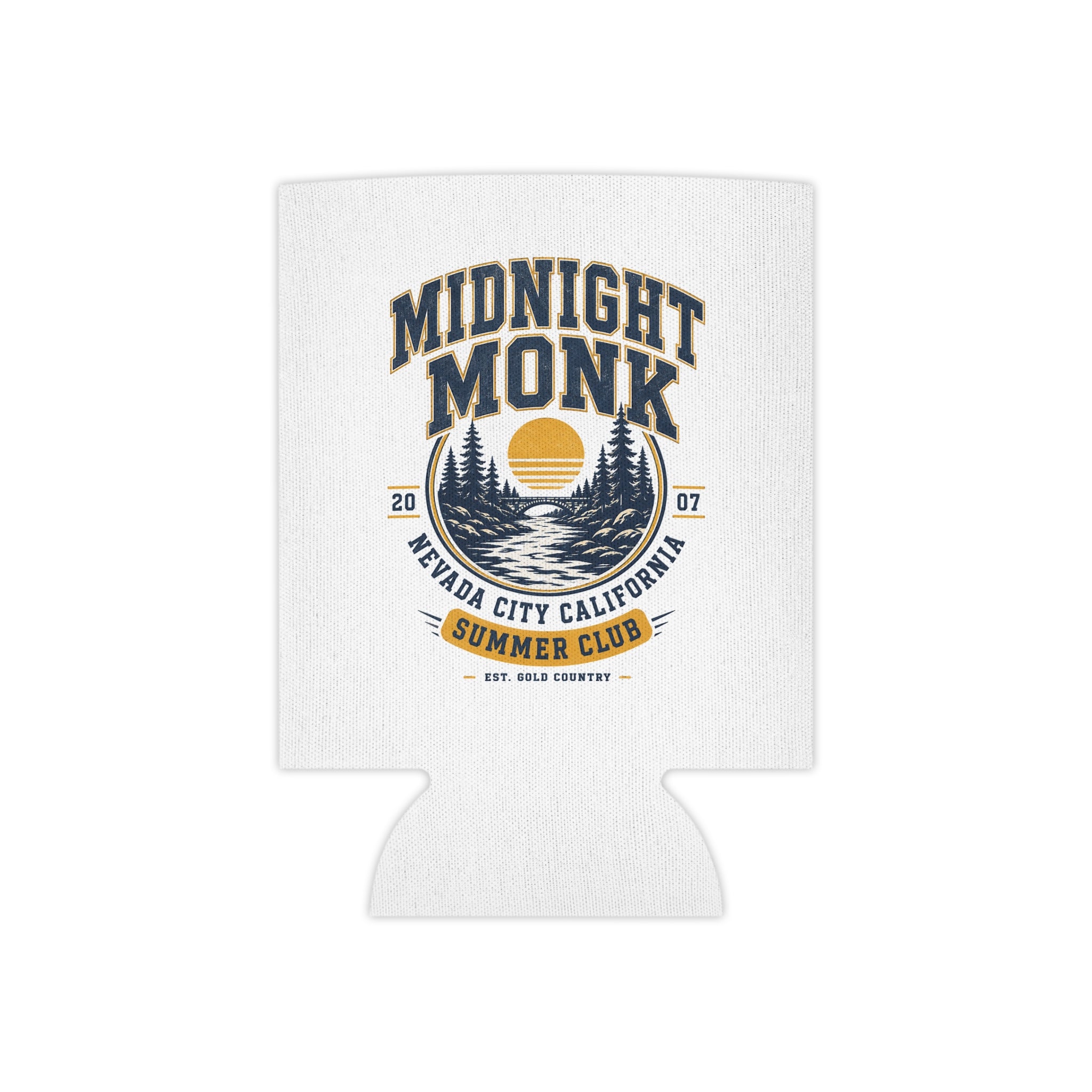 Midnight Monk Sunset Lake logo can cooler, Nevada City Summer Club, Friar Tuck’s (image 1 of 8)