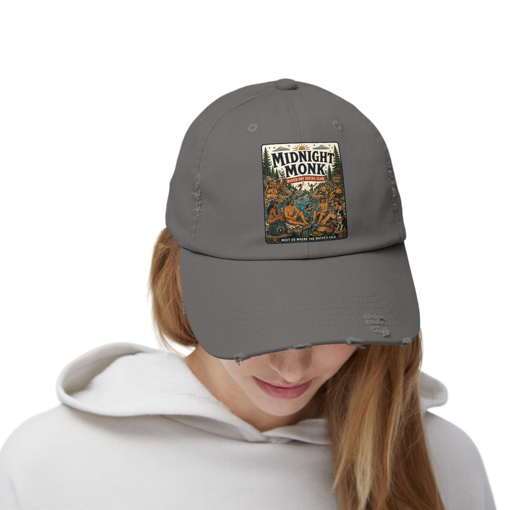 Midnight Monk Float All Day distressed baseball cap, Friar Tuck’s Nevada City (image 12 of 12)