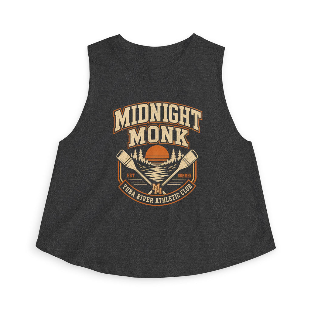 Midnight Monk river paddle vintage graphic athletic crop top, Friar Tuck’s Nevada City (image 3 of 12)