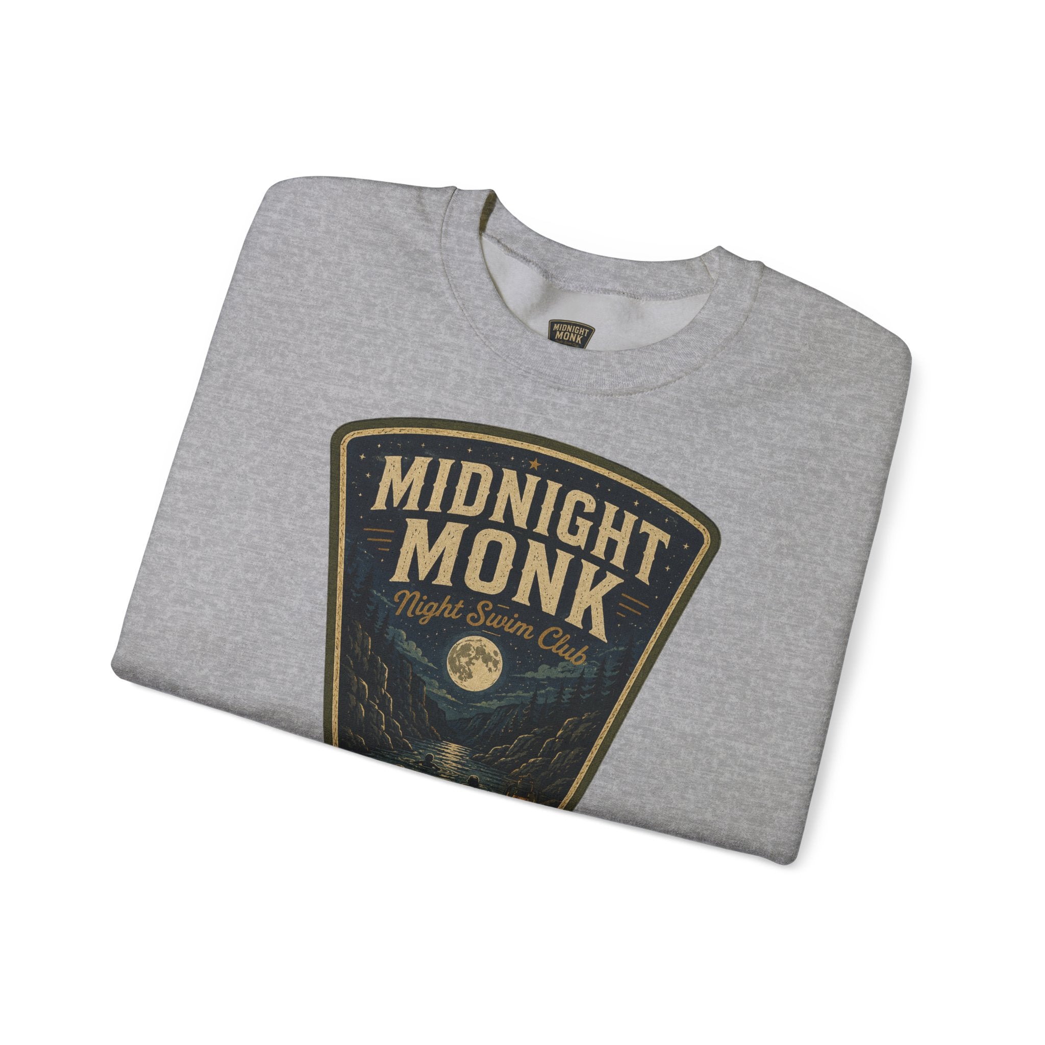 Midnight Monk Night Swim Club vintage Yuba Canyon crewneck sweatshirt, Friar Tuck’s Nevada City (image 6 of 6)