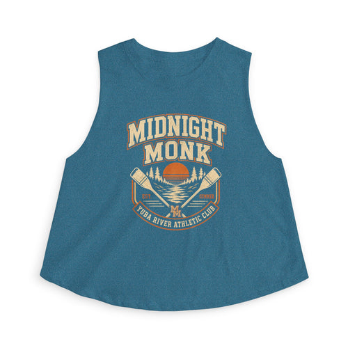 Midnight Monk river paddle vintage graphic athletic crop top, Friar Tuck’s Nevada City (image 2 of 12)