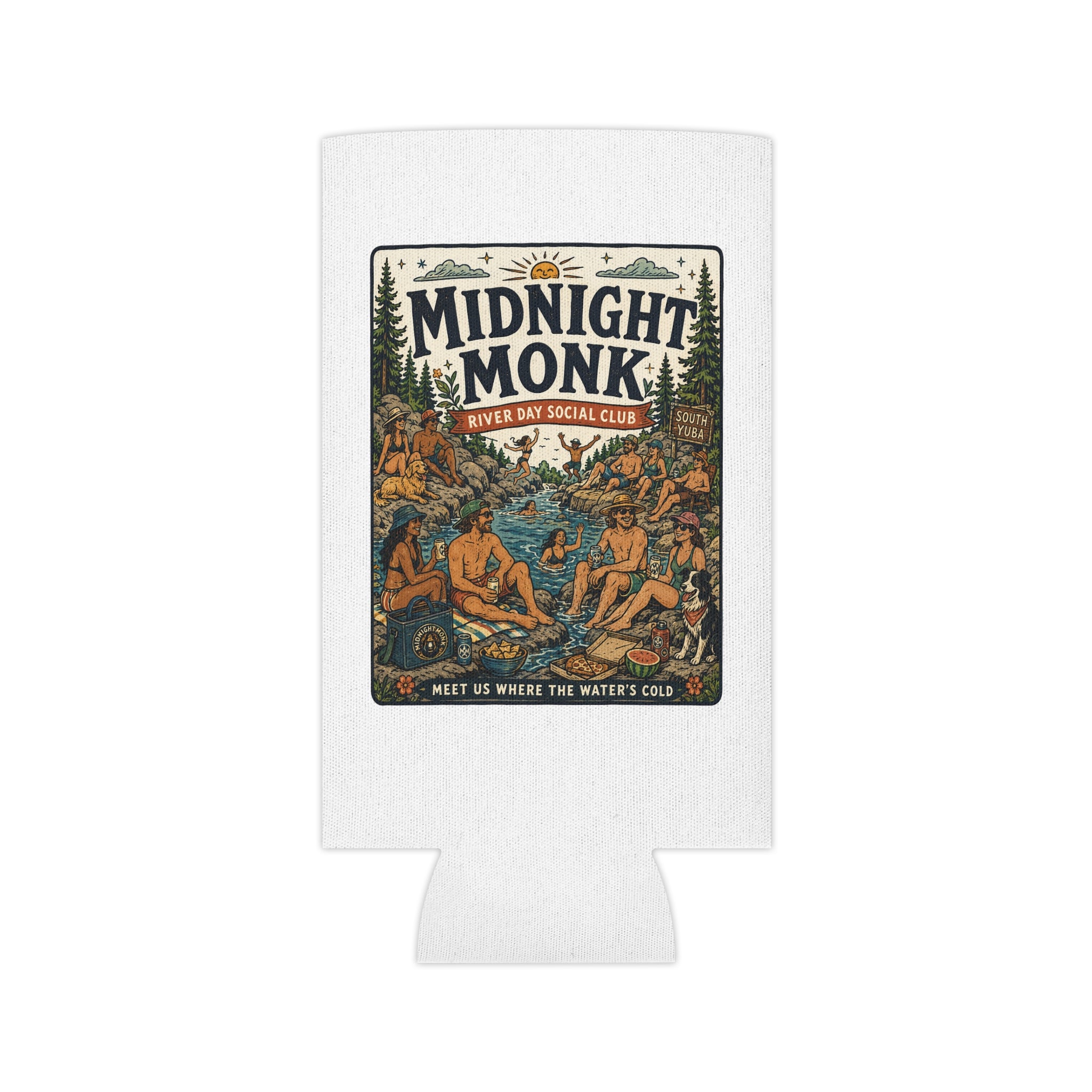 Midnight Monk Sunset Lake logo can cooler, Nevada City Summer Club, Friar Tuck’s (image 6 of 8)