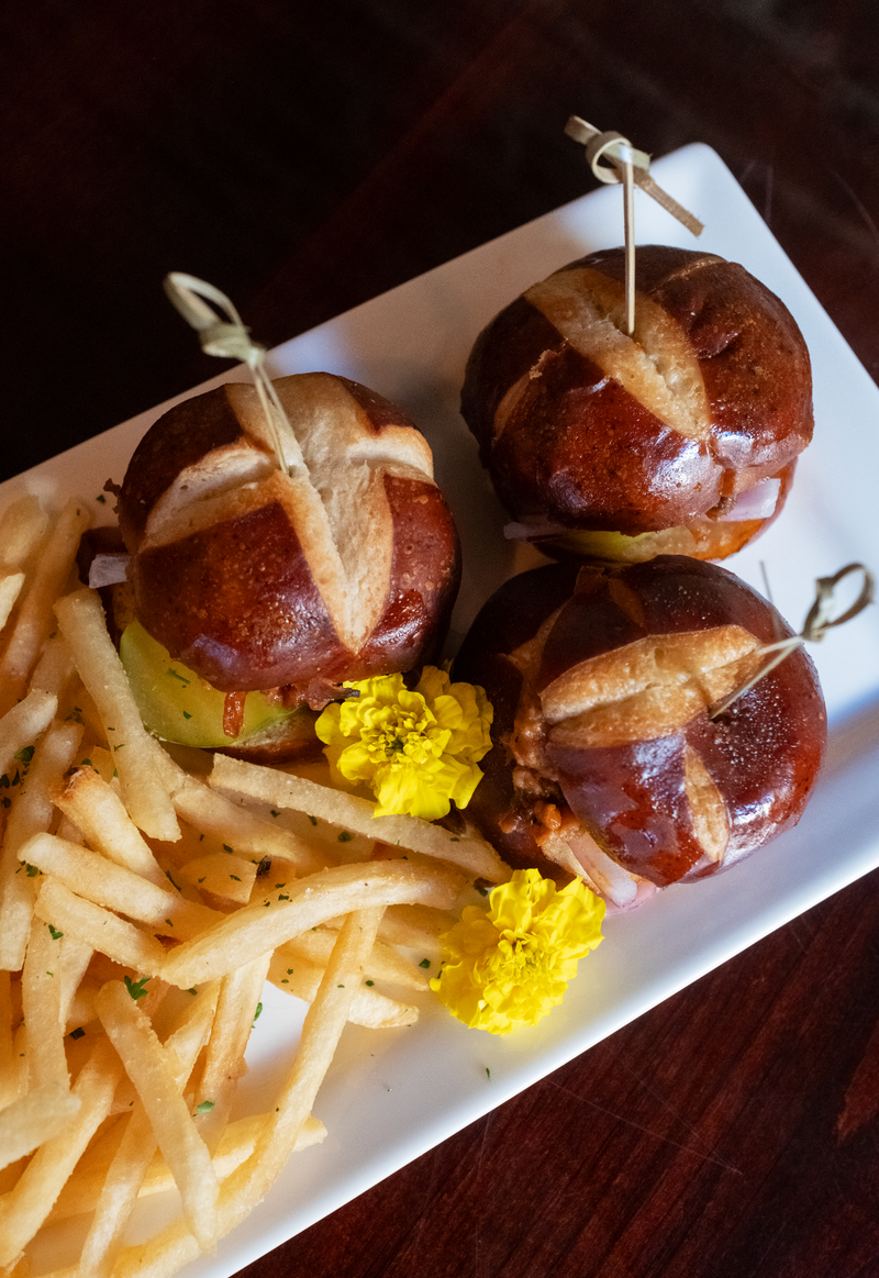 Smoked Pulled Pork Sliders w/ Fries