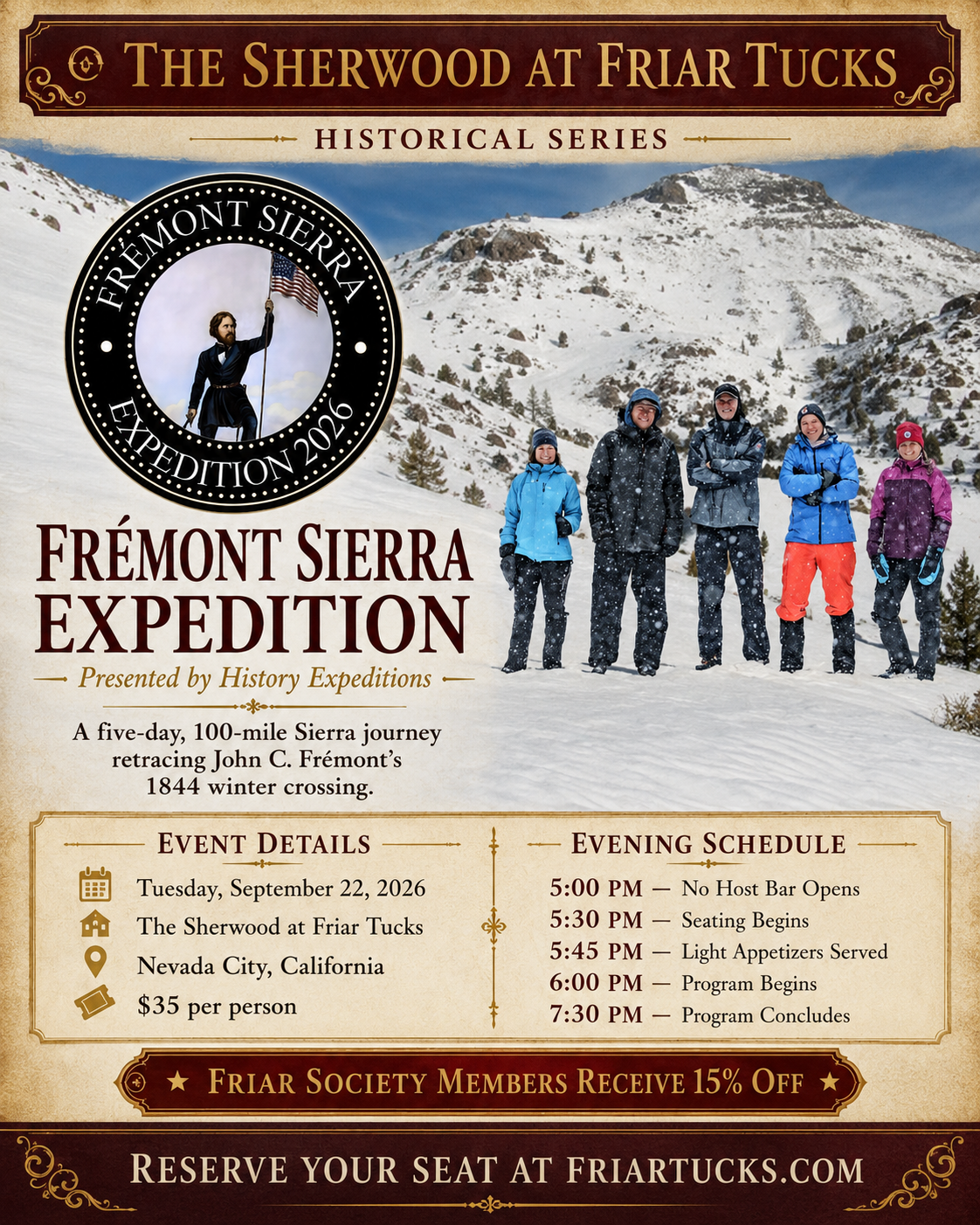 Frémont Sierra Expedition 2026: Retracing an 1844 Journey Across the Sierra