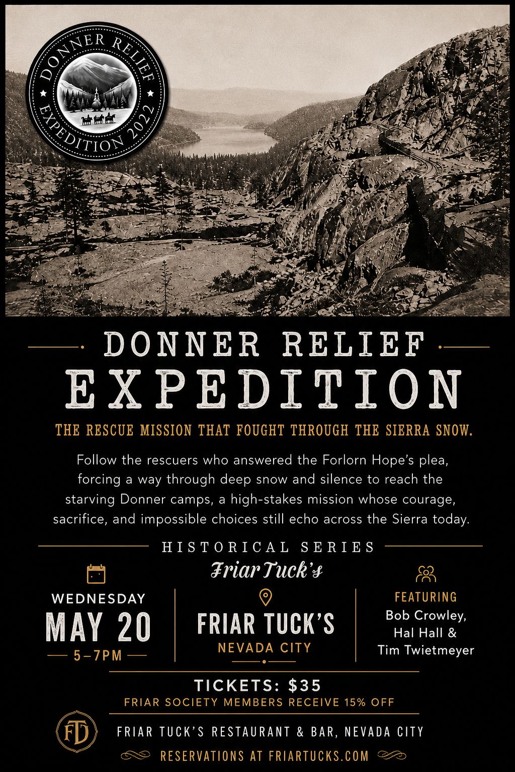 Donner Relief Expedition – Friar Tuck's Historical Series